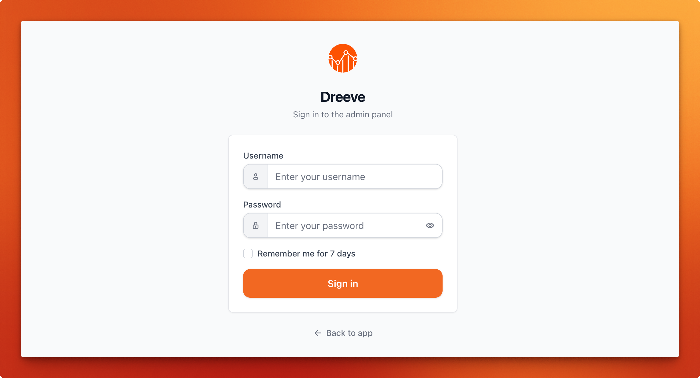 Login form
